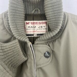 VTG 60s McGregor Ram Jet Mens Jacket 42 Insulated Coat USA Rockabilly Rain Repel